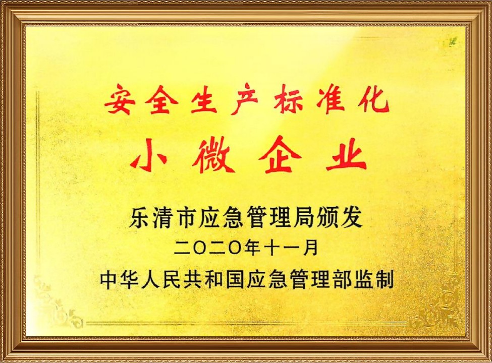 安全生产标准化小微企业